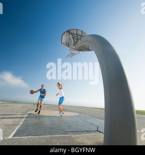 Basketball players Stock Photo