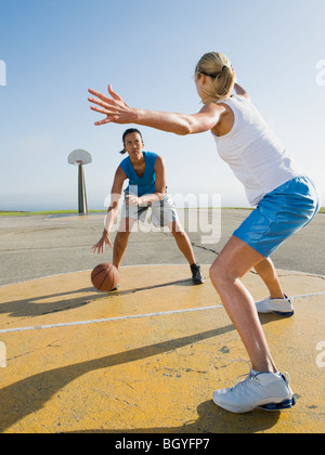 Basketball players Stock Photo