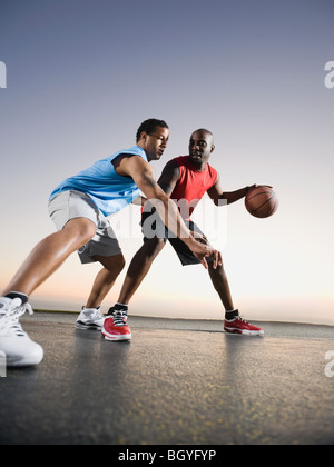 Basketball players Stock Photo