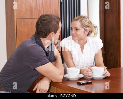 Couple having coffee Stock Photo