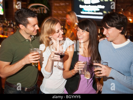 Friends at bar Stock Photo