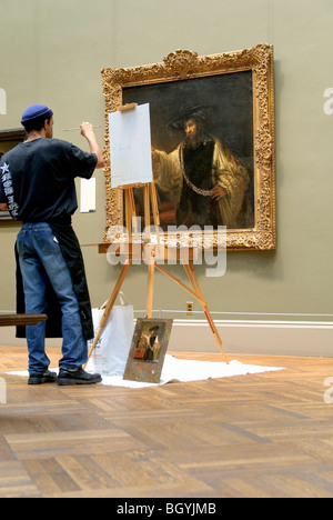 Aristotle with a Bust of Homer, 1653, by Rembrandt, Metropolitan Museum of Art, New York City Stock Photo