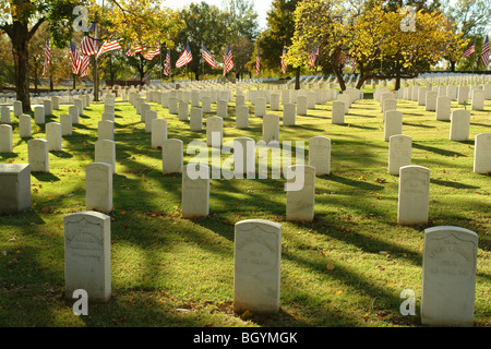 Fort Smith, AR, Arkansas, Fort Smith National Cemetery Stock Photo