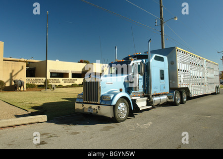 Oklahoma City, OK, Oklahoma, Oklahoma National Stockyard, truck Stock Photo