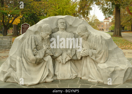 Birmingham, Al, Alabama, Downtown, Kelly Ingram Park, Civil Rights Movement Statue 'The Praying Ministers' Stock Photo