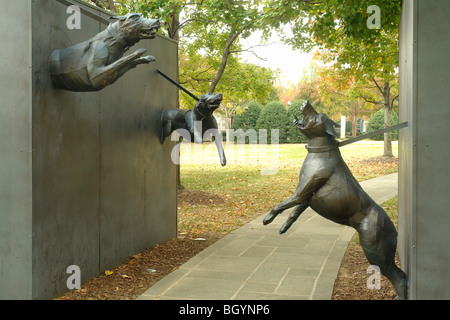 Birmingham, Al, Alabama, Downtown, Kelly Ingram Park, Civil Rights Movement Statue 'The Children's March' Stock Photo