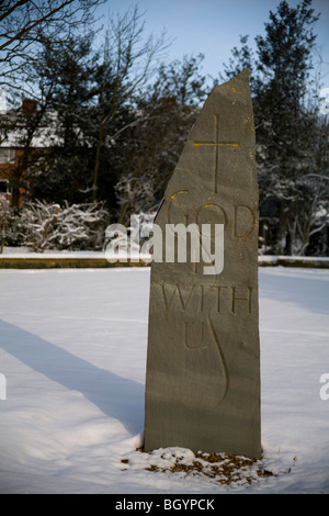 Sign in St. Peter's Churchyard, St. Albans Stock Photo