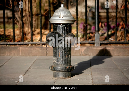 Fire hydrant or fire plug johnny pump in New York city Stock Photo