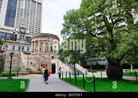 BRISBANE, Australia - Brisbane's ANZAC War Memorial with eternal flame Stock Photo