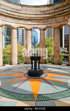 BRISBANE, Australia - Brisbane's ANZAC War Memorial with eternal flame Stock Photo