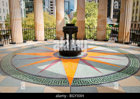 BRISBANE, Australia - Brisbane's ANZAC War Memorial with eternal flame Stock Photo