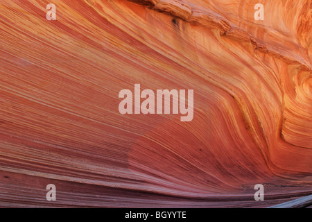 Slickrock formation, Coyote Buttes area of Paria Canyon, Vermilion Cliffs Wilderness, Arizona. Stock Photo
