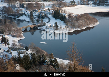 Kenmore Village in Winter, Scotland Stock Photo