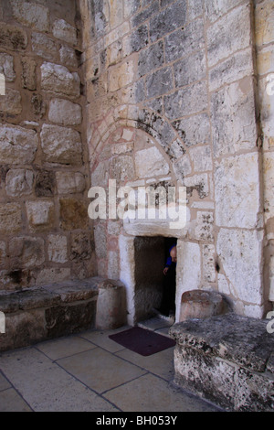 Door of Humility at Church of the Nativity; Bethlehem, Jerusalem Stock