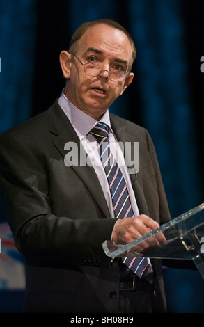 Nick Bourne AM for Mid and West Wales speaking at Welsh Conservative Party Conference in Cardiff South Wales UK Stock Photo