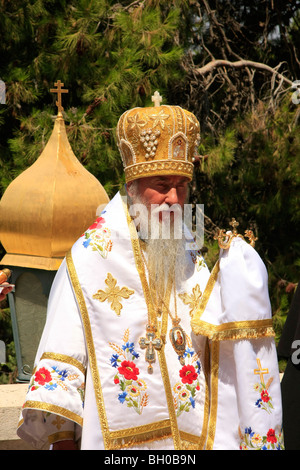 Israel, Jerusalem, the feast of Mary Magdalene at the Russian Orthodox Church of Mary Magdalene on the Mount of Olives Stock Photo