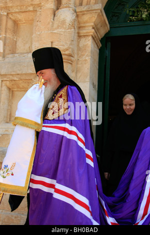 Israel, Jerusalem, the feast of Mary Magdalene at the Russian Orthodox Church of Mary Magdalene on the Mount of Olives Stock Photo