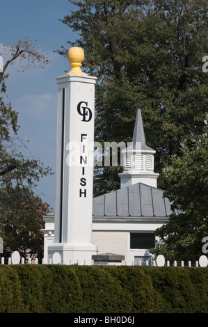 Stock photo of the old finish line marker at Churchill Downs, Lousiville, KY, USA. Stock Photo