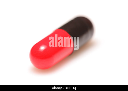 Capsule isolated on white background Stock Photo