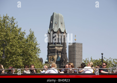 Berlin Kaiser Wilhelm Gedaechtniskirche Emperor William Memorial Church Kurfuerstendamm Kurfürstendamm Kudamm Ku Damm Stock Photo