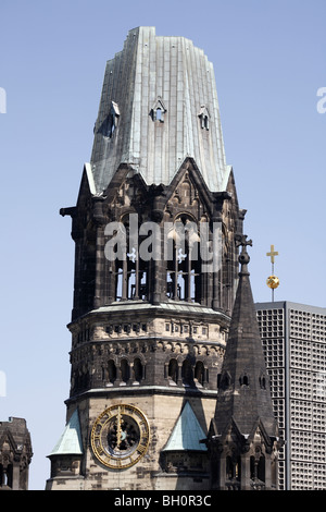 Berlin Kaiser Wilhelm Gedaechtniskirche Emperor William Memorial Church Stock Photo