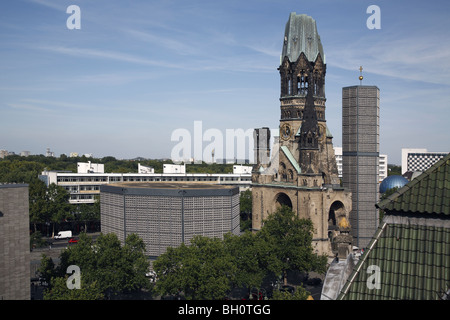 Berlin Kaiser Wilhelm Gedaechtniskirche Emperor William Memorial Church Stock Photo