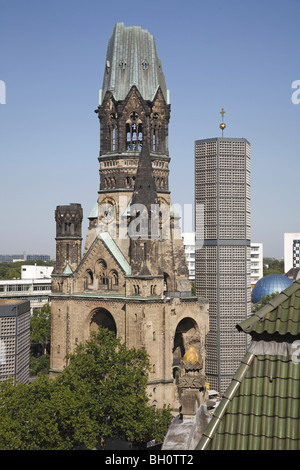 Berlin Kaiser Wilhelm Gedaechtniskirche Emperor William Memorial Church Stock Photo