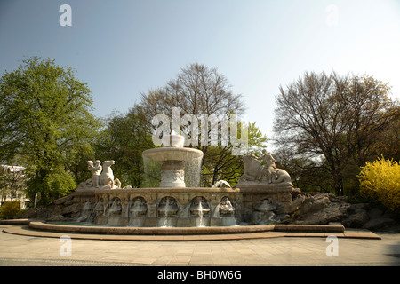 Wittelsbacher Brunnen, Fountain, Munich, Bavaria, Germany,Europe Stock Photo