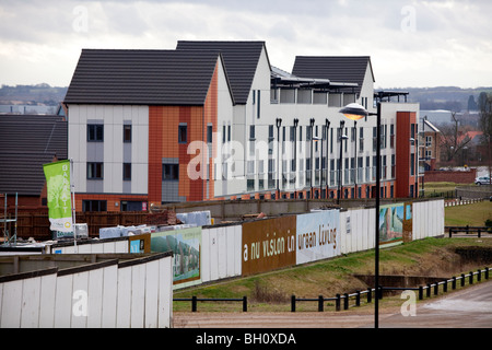 A new housing estate in Northampton, UK Stock Photo