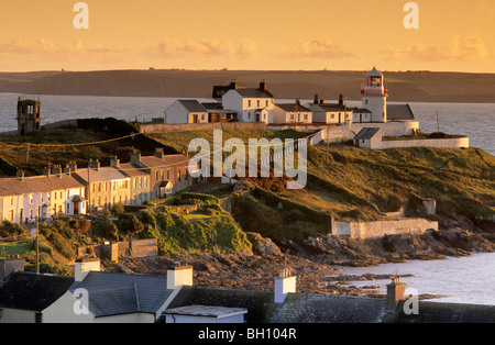 Europe, Great Britain, Ireland, Co. Cork, Roche's Point, lighthouse Stock Photo