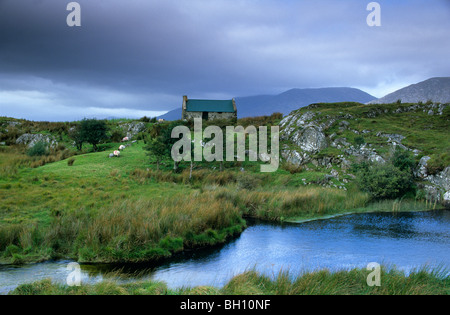 Cottage near Maam Cross, Connemara, Co. Galway, Ireland, Europe Stock Photo