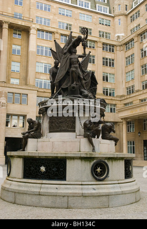 Nelson Monument at Exchange Flags in central Liverpool England UK Europe Stock Photo