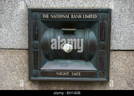 Night safe of a bank in central Liverpool England UK Europe Stock Photo