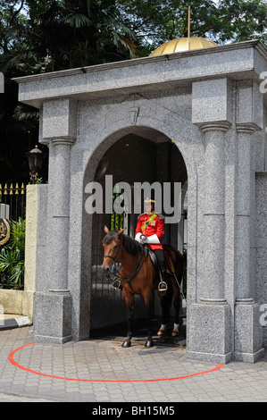 Royal mounted guard at the National Palace, Istana Negara,Kuala Lumpur,Malaysia,Indonesia,Asia Stock Photo