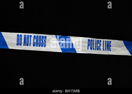 Police Line (Do Not Cross) tape from the United Kingdom (UK). Jan 2010 ...