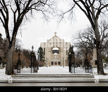 Saint Boniface cathedral Winnipeg Manitoba Stock Photo