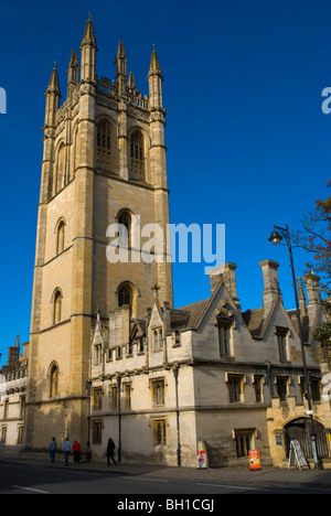 Traffic outside Magdalen College in Oxford England UK Europe Stock Photo