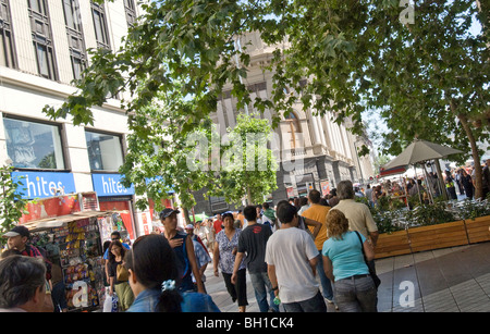 Florida Street, pedestrian mall, a famous shopping area in Buenos Aires, Argentina Stock Photo