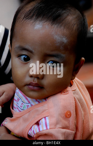 muslim baby , muslim community , kuta , bali , indonesia Stock Photo