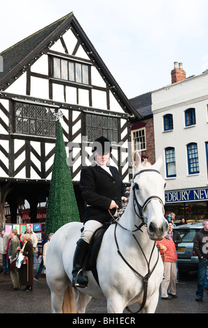 Boxing Day hunt in Ledbury Stock Photo