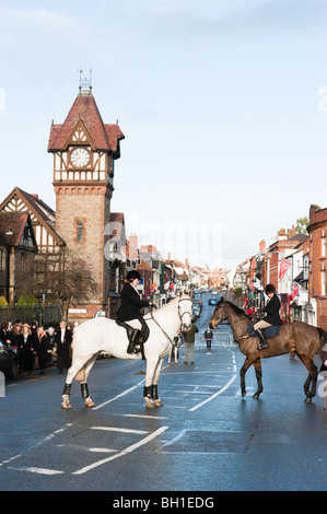 Boxing Day hunt in Ledbury Stock Photo