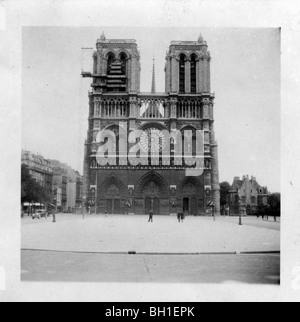 in liberated Paris, France at the conclusion of WWII. Stock Photo