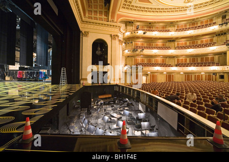 Orchestra pit and auditorium of the State Opera House, Unter den Linden, Berlin, Germany, Europe Stock Photo