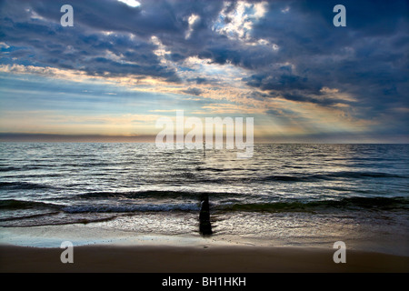 View over North Sea, Kampen, Sylt Island, Schleswig-Holstein, Germany Stock Photo