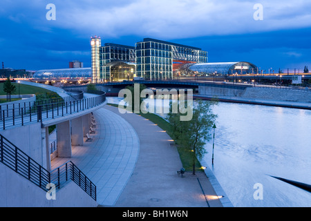 Central Railway Station, Berlin Central Station, the new build station in the governmental area, Berlin, Germany, Europe Stock Photo