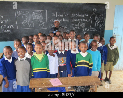 African school children Kilema Moshi Tanzania East Africa