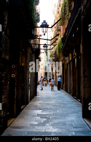 Barcelona - Carrer de Petritxol - The Gothic Quarter (Barri Gotic) Stock Photo