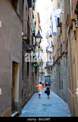 Barcelona - Carrer de Petritxol - The Gothic Quarter (Barri Gotic) Stock Photo