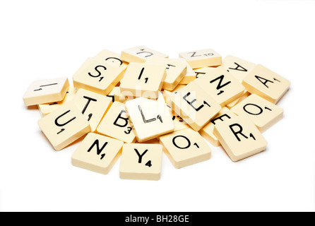 Scrabble tiles Stock Photo
