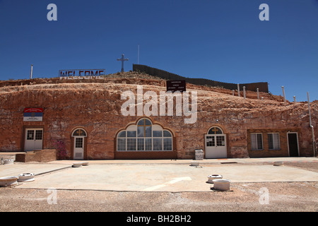 Coober Pedy-Serbian underground church-SA-Australia Stock Photo